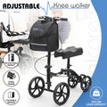 Folding Steerable Medical Scooter Crutch
