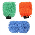 Doublesided Chenille Microfiber Car Washing Gloves Washable For