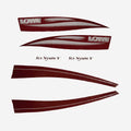 Boat Decal 165 / 175 Sea Nymph Burgundy White by Lowe