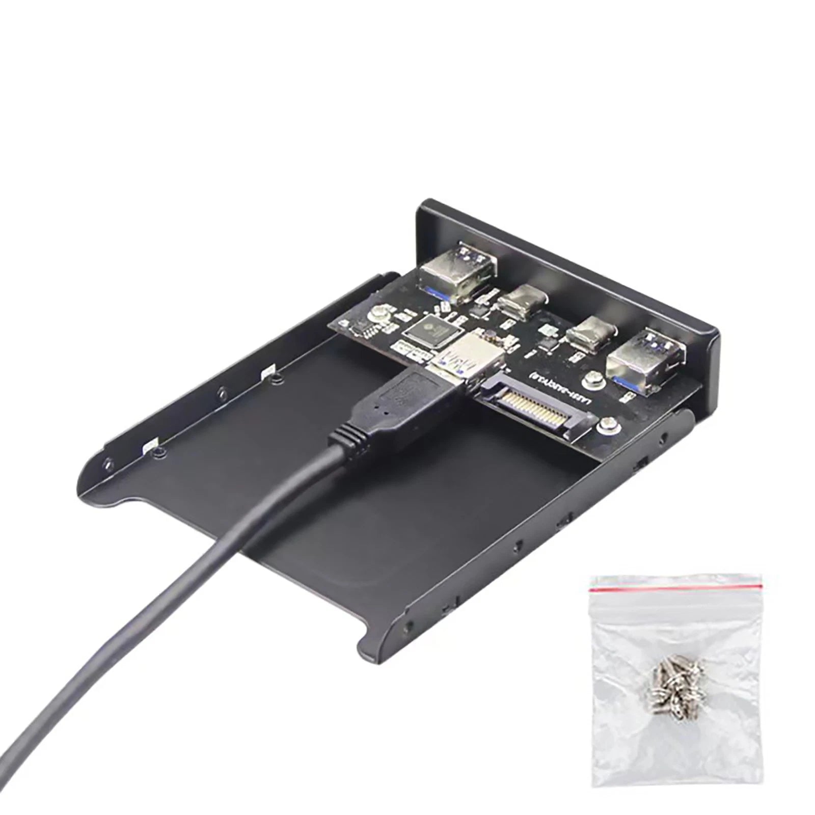 3.5 Inch Front Panel Floppy Bay 4 Ports Usb Bracket For 19/20pins