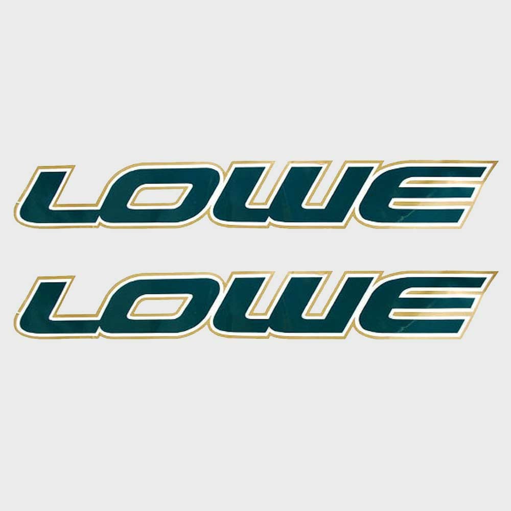Lowe Boat Logo Decal OMC 008550 27 1/2 x 4 Inch Green Gold by Lowe