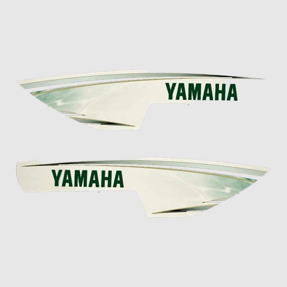 Yamaha Boat Graphic Decal Stickers | Green Black (Set Of 2)