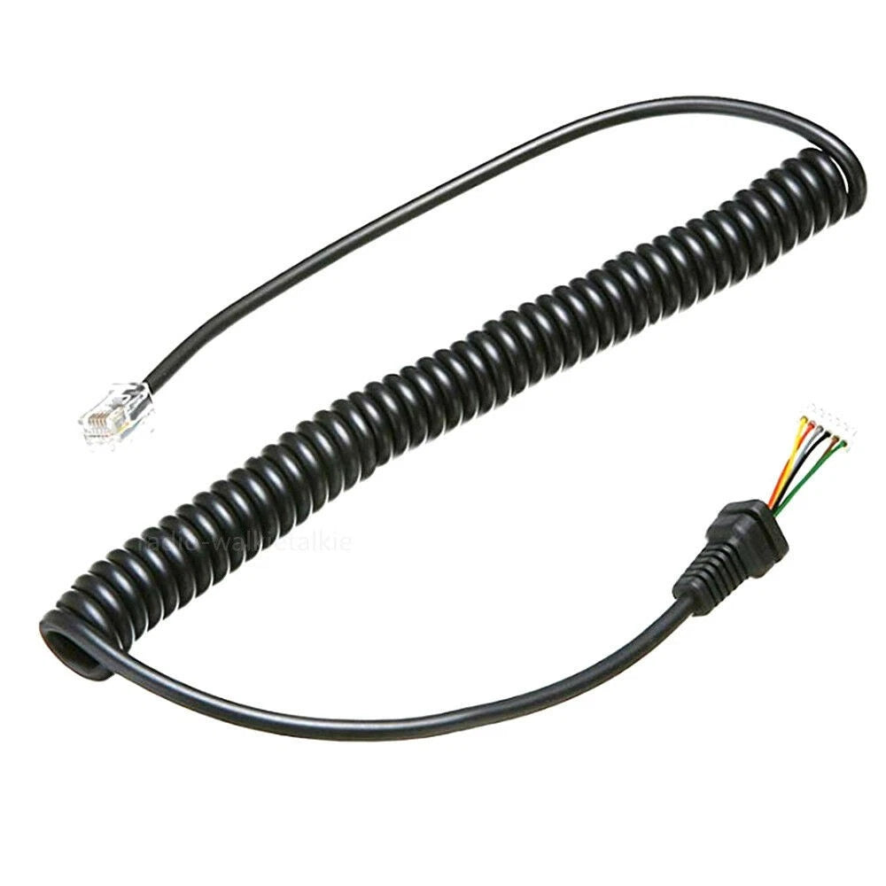 1m 6 Pin Abs+metal Microphone Cable Cord Wire For Yaesu Mh-48a6j