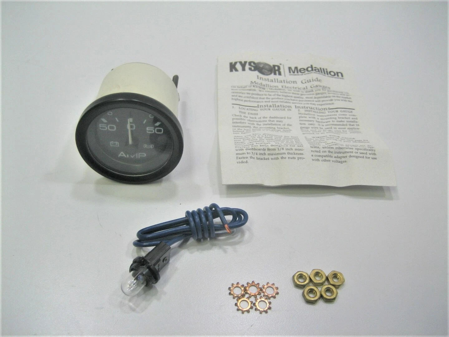 Medallion Sak-115-30 Marine Boat 50 Amp Analog Electrical Gauge
