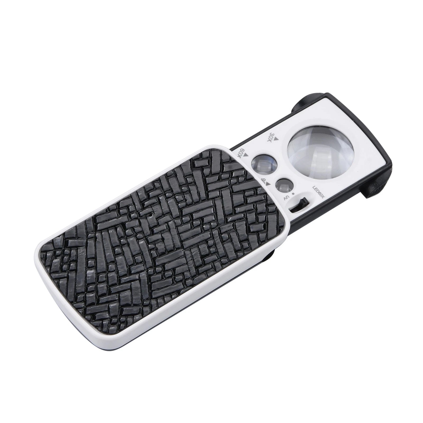 60x 90x Pocket Led Light Slide-out Jewelry Magnifying Glass Magnifier