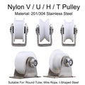 Stainless Steel Nylon V-U-H-T Sliding Door Roller