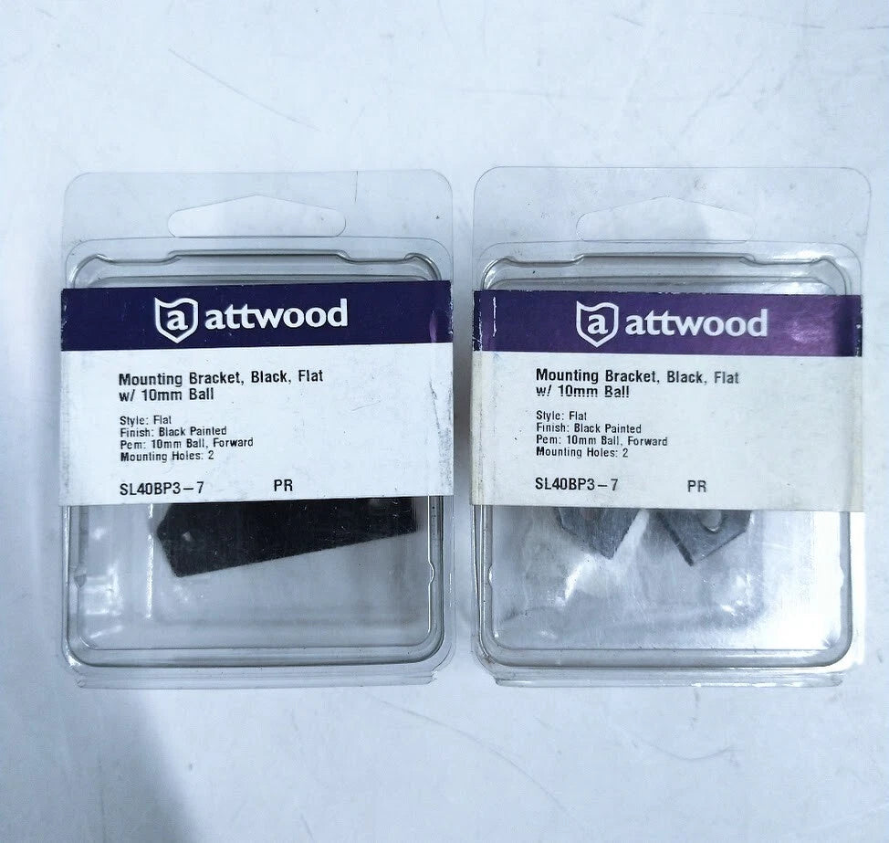 Attwood Sl40bp3-7, Black Flat With 10mm Ball | Hook & Hull Co