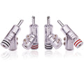 Hi-end Rhodium Gold Plated Screw Lock Speaker Cable Banana Plug