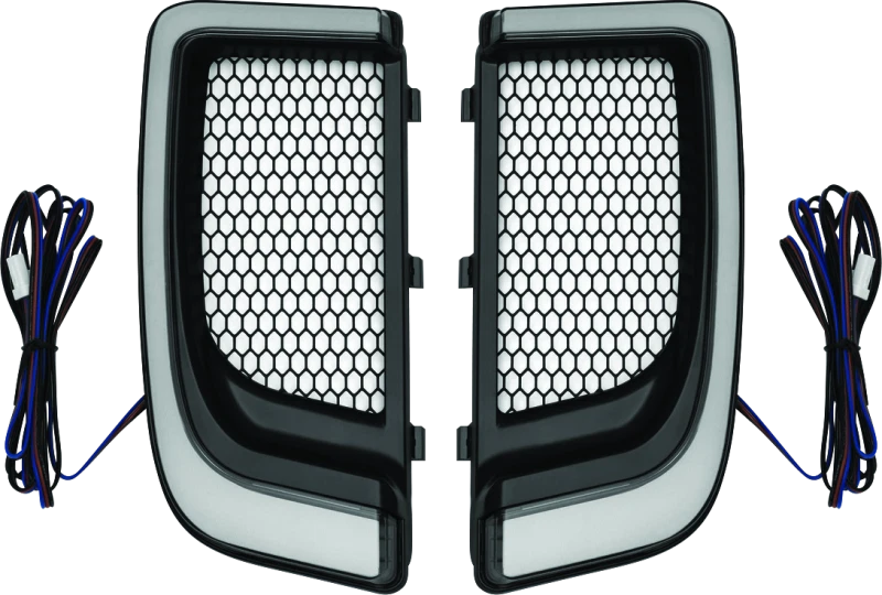 Kuryakyn Tracer Lower Fairing Grill Black – Fits Harley Davidson
