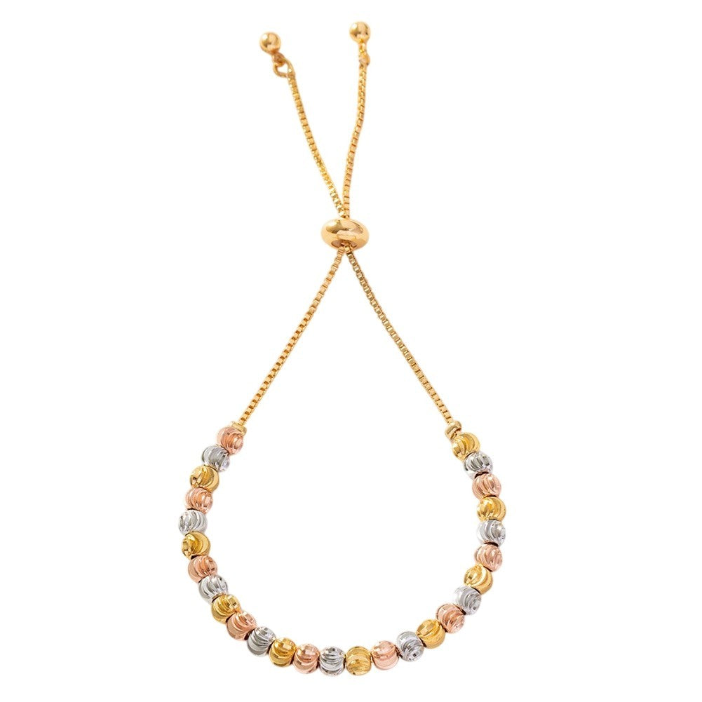 Women's Gold Tone Watermelon Bead Bracelet