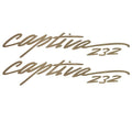 Rinker Boat Decal Stickers VS810402-10NT 232 Captiva Champagne Pair by Rinker