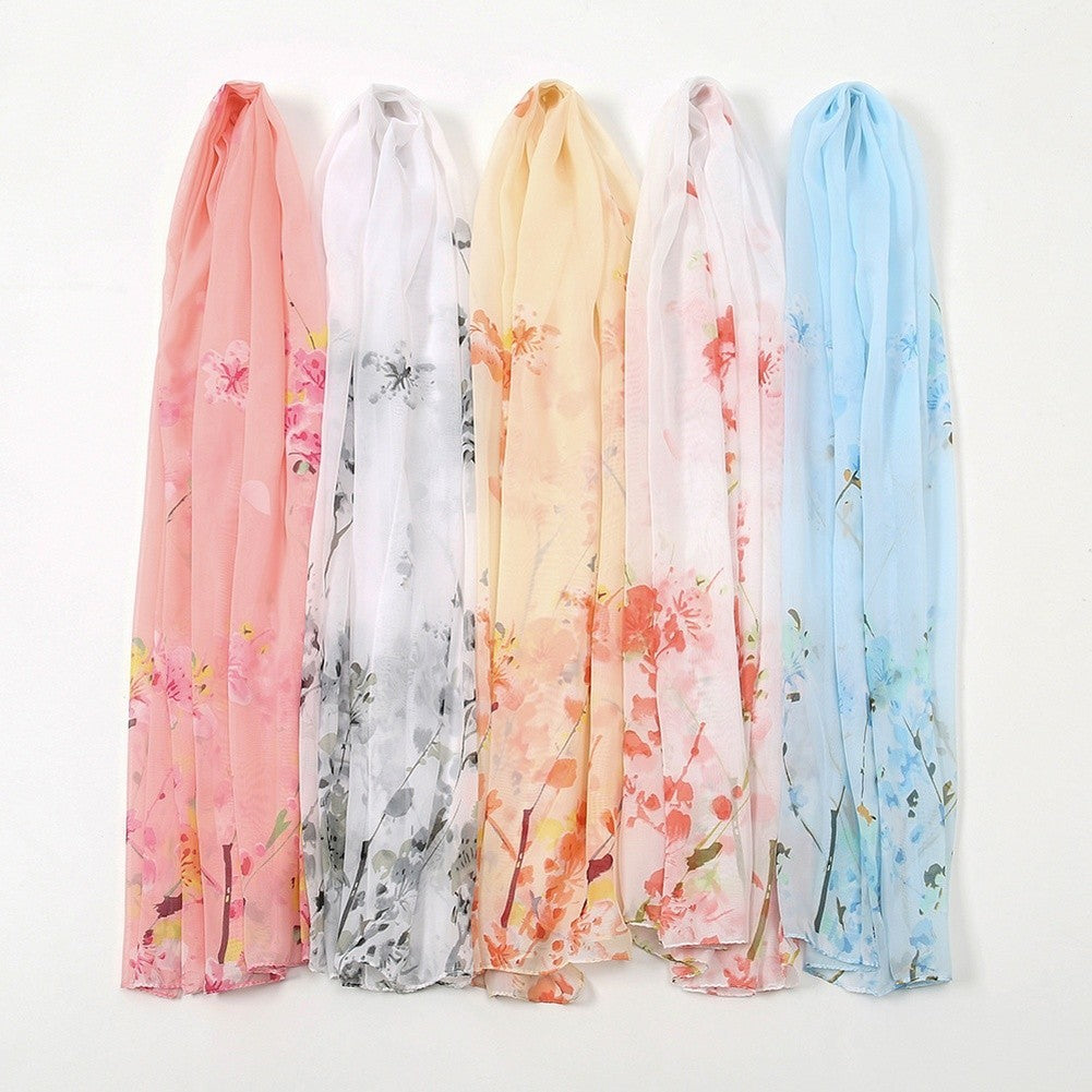 Chiffon Scarf Lightweight Summer Fashion