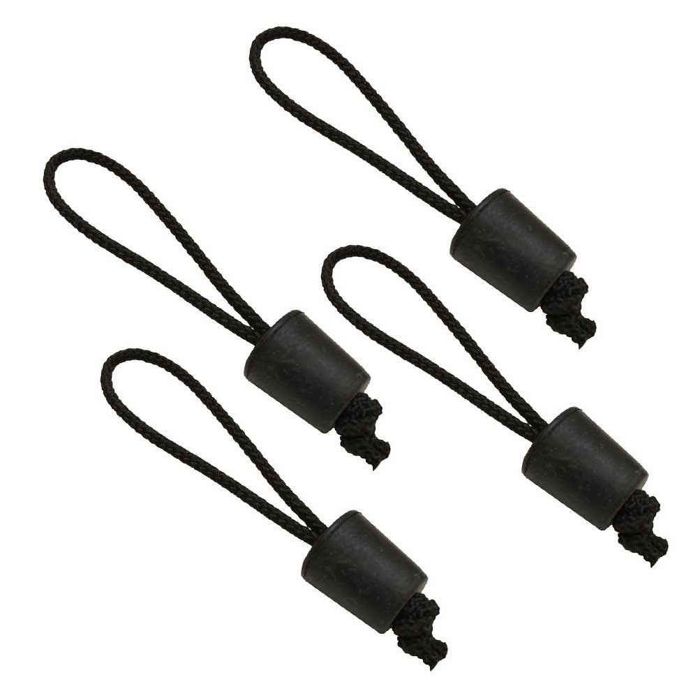 Ascend Boat Kayak Plug 5 Inch Black Rubber (Set of 4) by Ascend