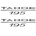 Tahoe Boat Raised Logo Decals Silver by Tahoe