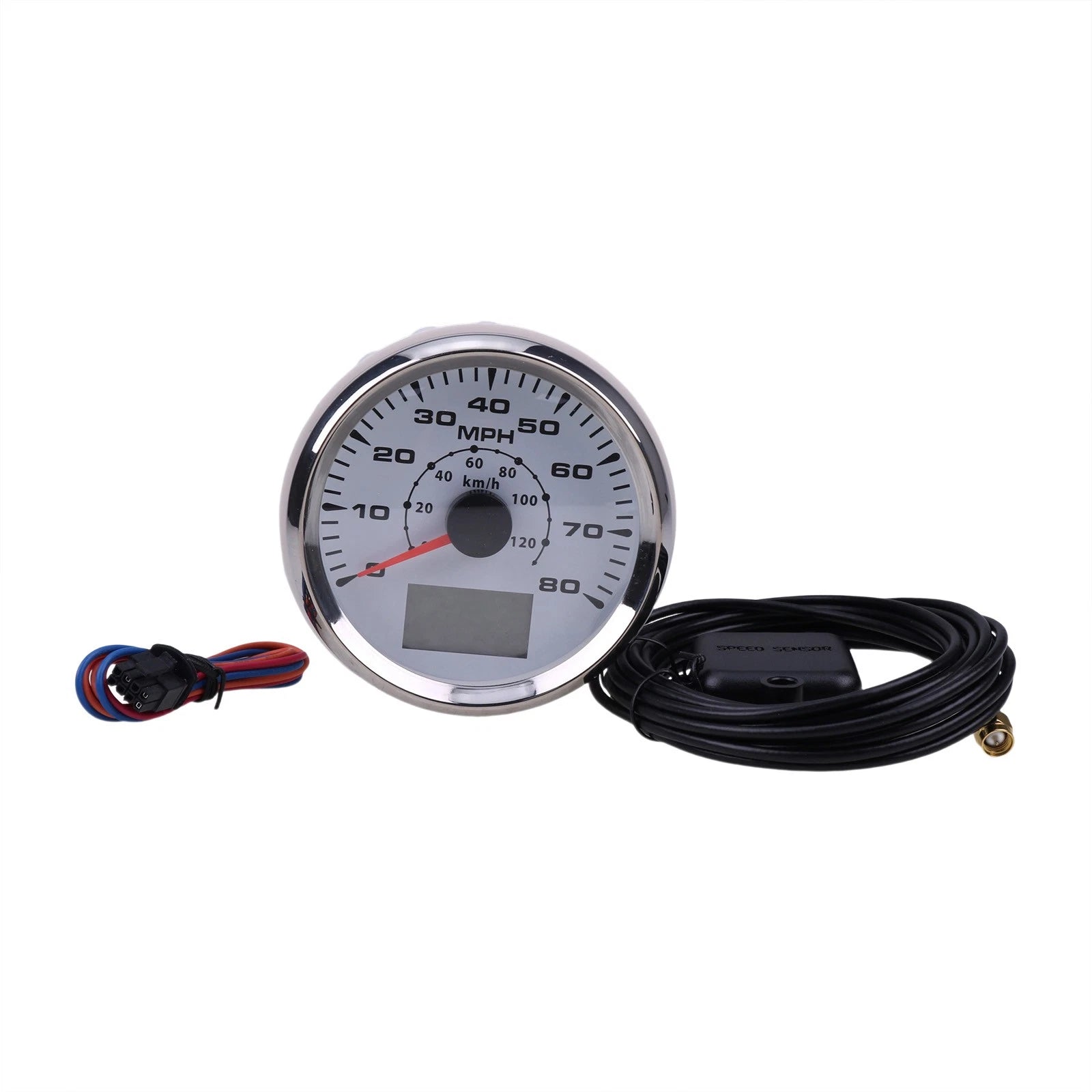 85mm Universal Gps Speedometer Odometer W/backlight Trip 12V/24V