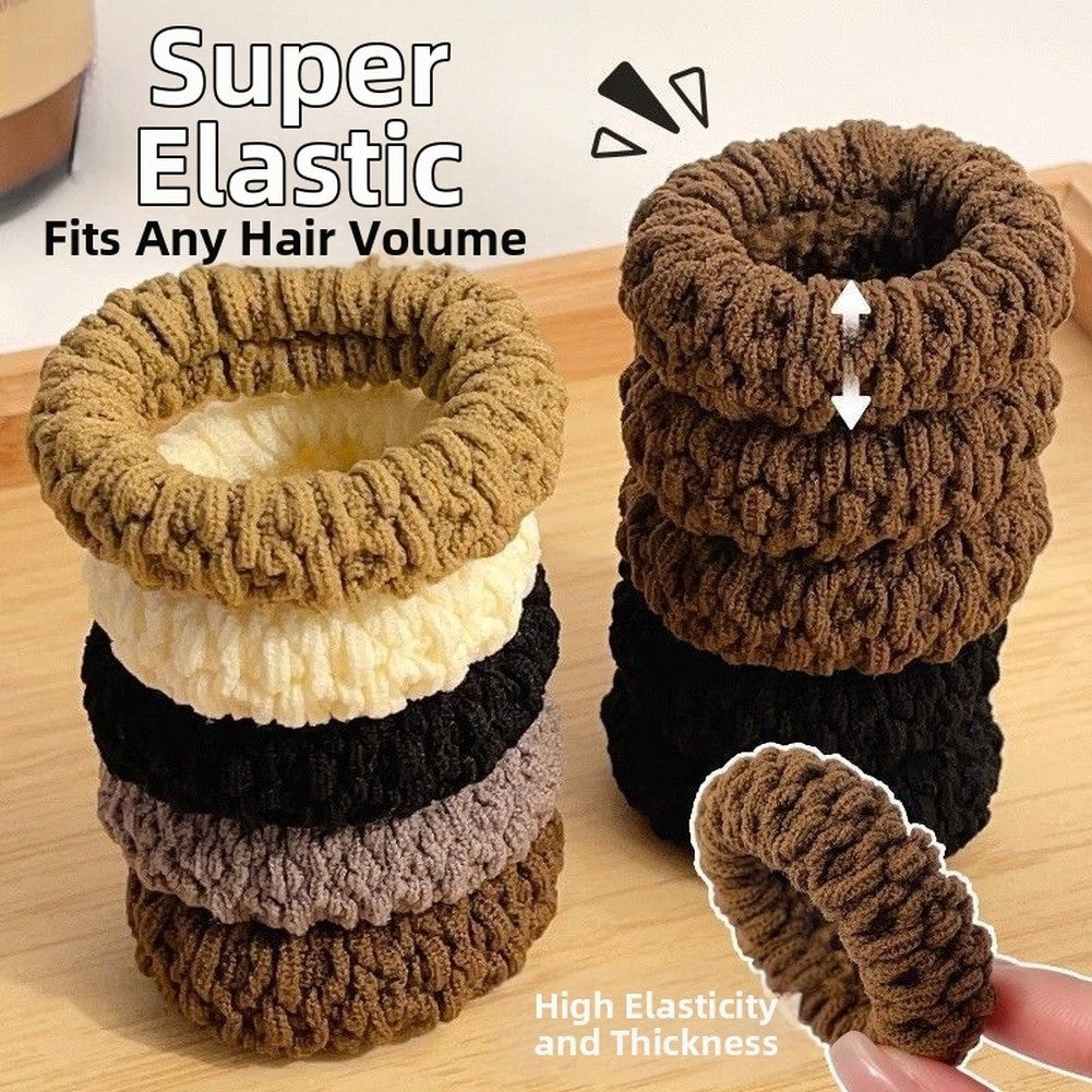No-Slip Thick Hair Ties Extra Thick Fabric