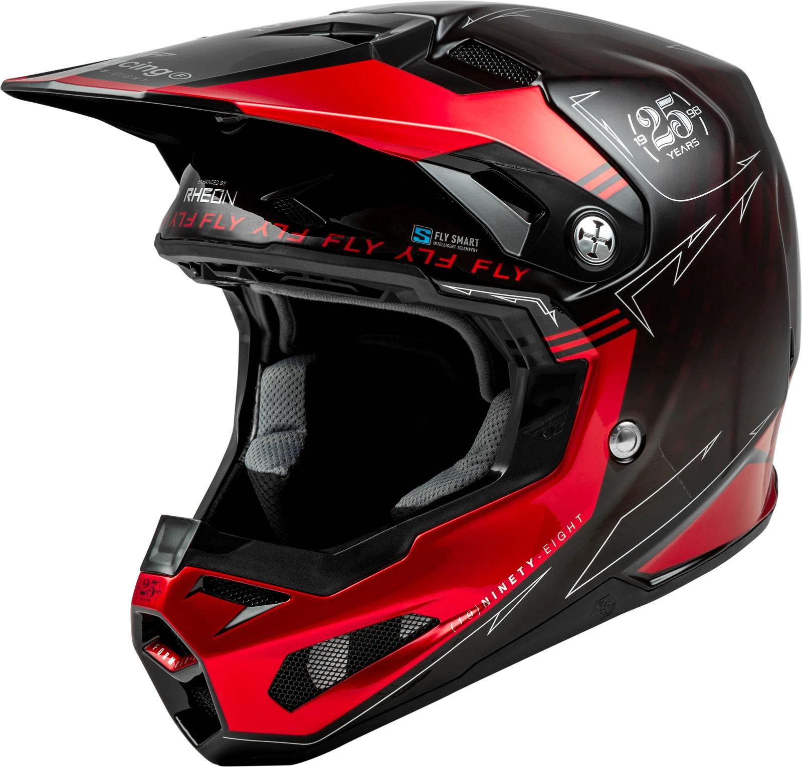 Fly Racing Youth Formula S Carbon Legacy Helmet Large Black/red