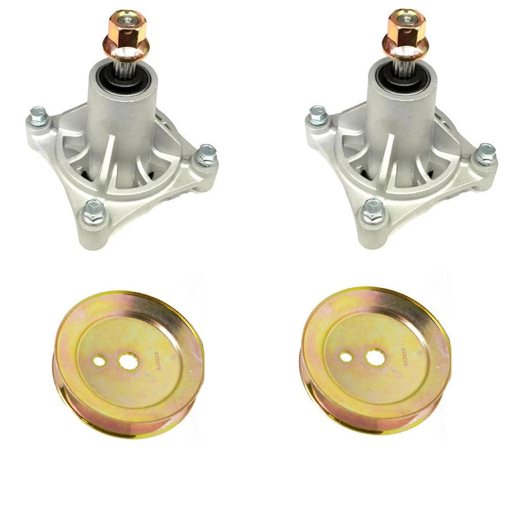 Spindle & Pulley Kit (2 Pack) Fits Hustler Raptor 42" & 52" Decks