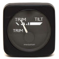 Trim Gauge Mercury 2 Inch Square Bezel Black by Medallion Marine
