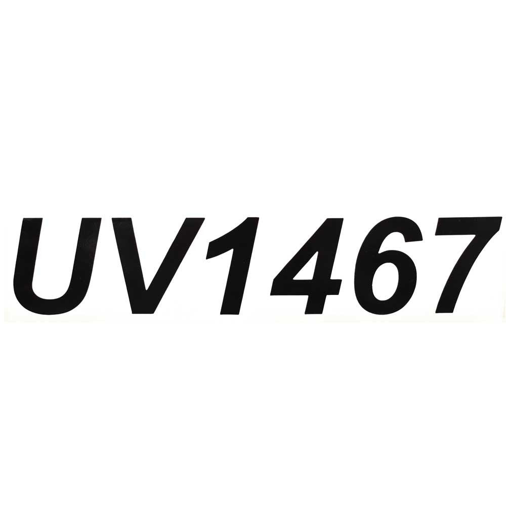 Lowe Boat Decal UV1467 Black 10 5/8 x 2 1/8 Inch by Lowe