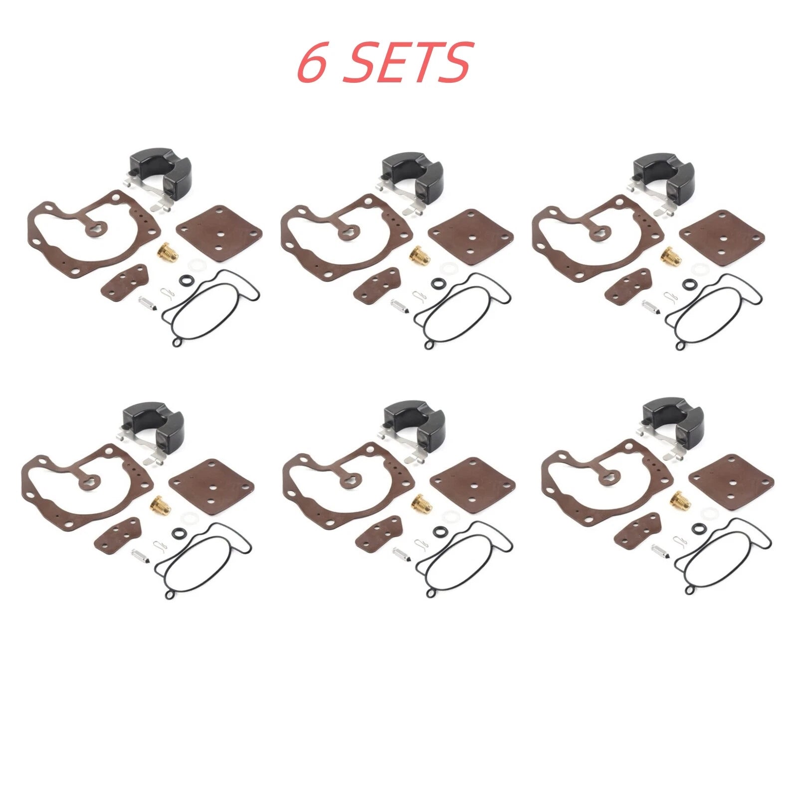 Carburetor Repair Kit for OMC Evinrude/Johnson Outboards 6Pcs