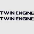 Yamaha Boat Decal F2a-u417t-40 | Twin Engine Stickers Black (Pair)