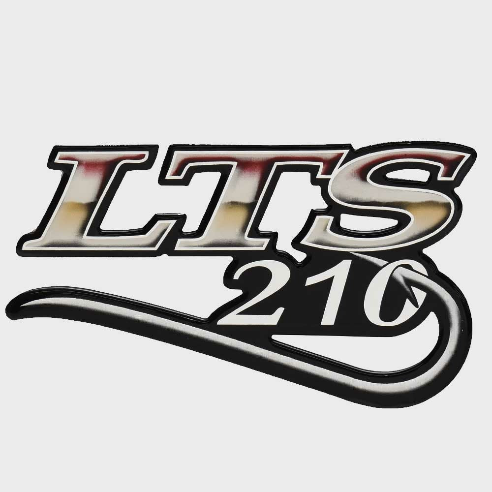 Triton Boat Raised Emblem Decal 317897 | LTS 210 9 1/4 x 5 1/4 InchOpe