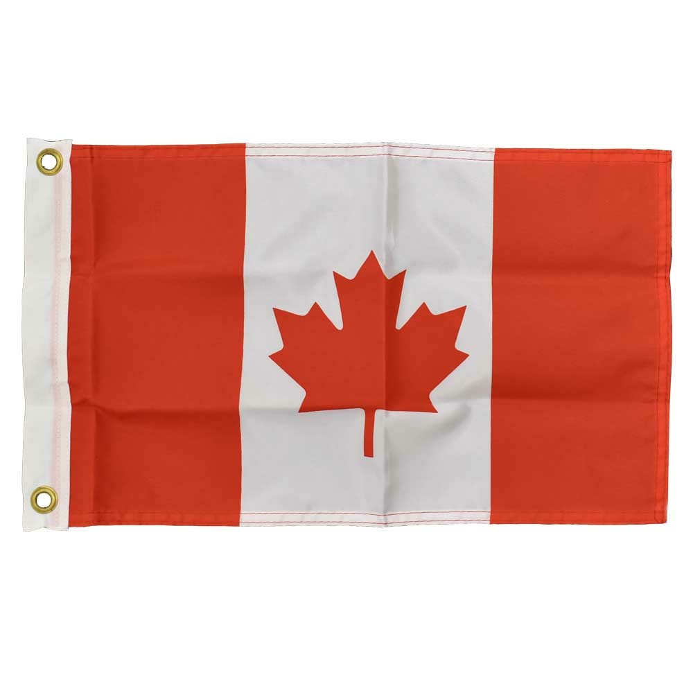 Boat Courtesy Flag Canada Red White Nylon