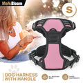 Pink Durable Reflective Pet Dog Harness w/ Handle No Pu