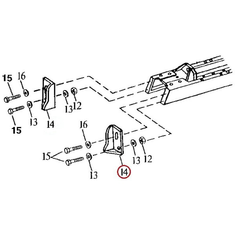 At117850 Right Hand R/h Guard Rear Fits John Deere 555g 650g Crawler