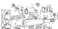 Heat Exchanger End Cap for Volvo Penta TMD22A