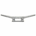 Boat Dock Cleat Silver Galvanized Steel 12 x 2 1/2 Inch