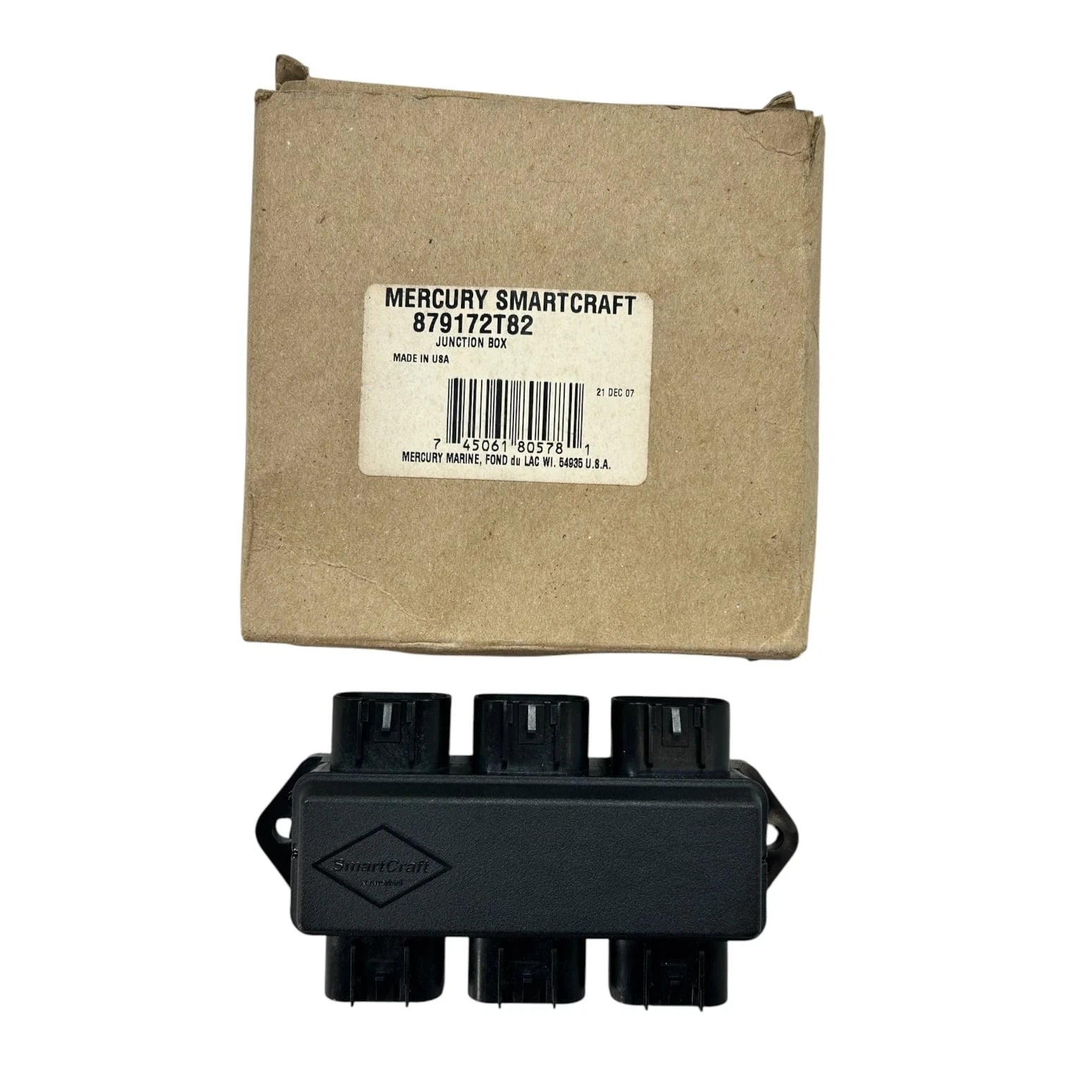 Mercury Smartcraft 879172t82, 6 Way Junction Box W/ Weather Caps, Oem