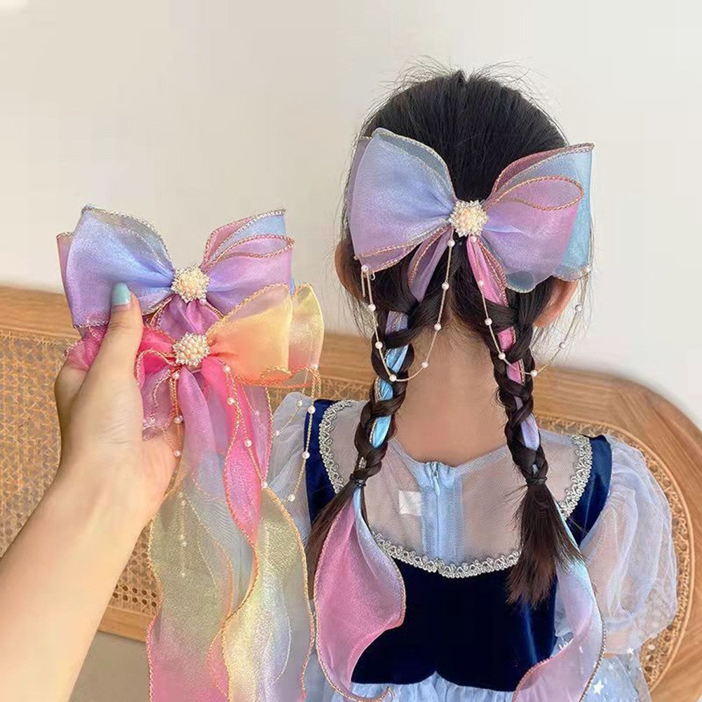 Trendy Long Ribbon Bow Hair Accessory