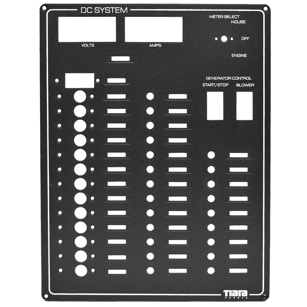 Tiara Boat Blank Breaker Panel 3304190 DC System 15 1/2 Inch Black by Tiara