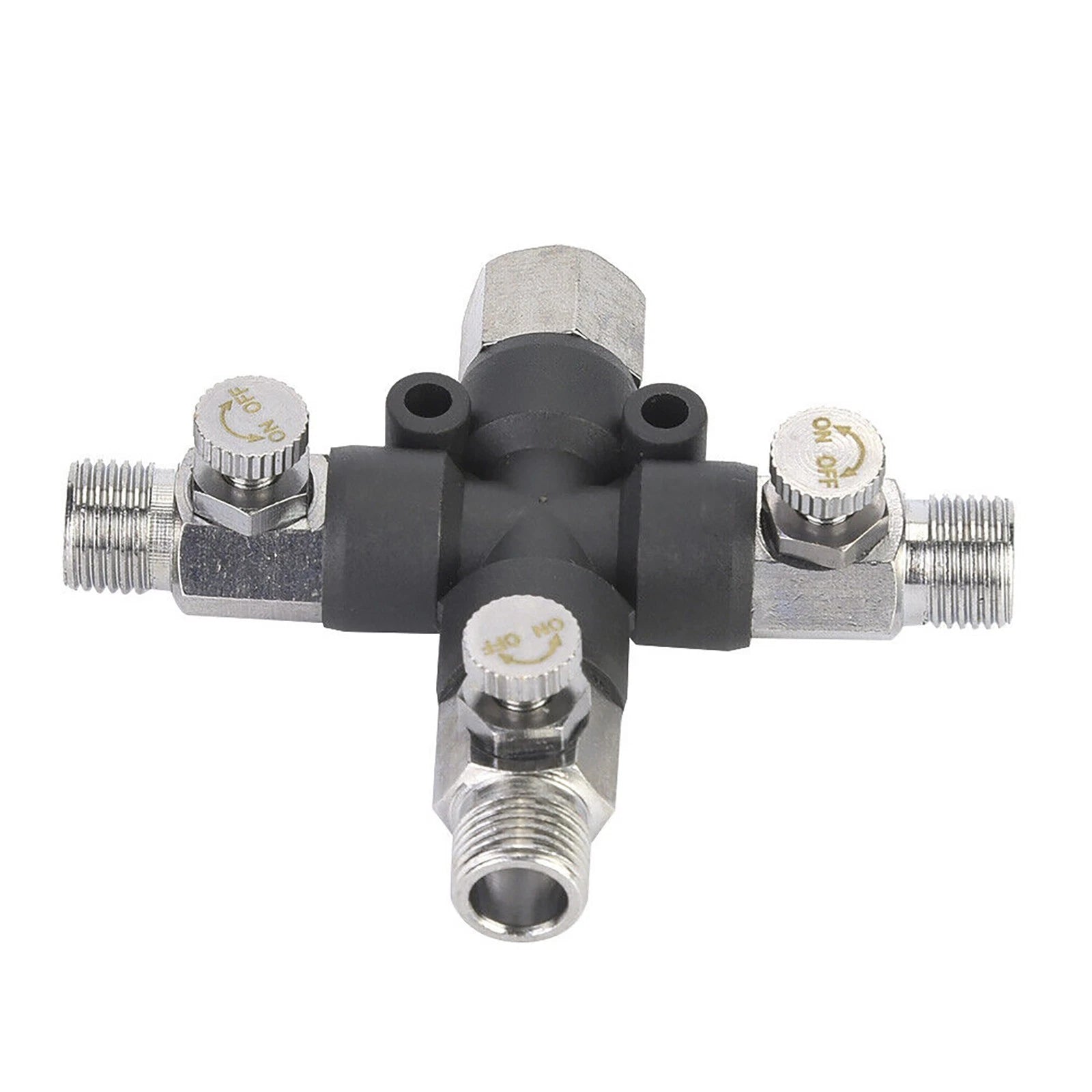 1* 1/8 Three Way Adjustable Air Hose Splitter Airbrush Connecting
