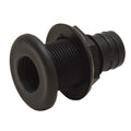 Boat Straight Thru Hull Fitting 1 1/8 Inch Black