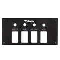 Bass Cat Boat Blank Switch Panel 7 1/4 x 3 1/2 Inch by Bass Cat