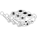 Sbaf22 Sbaf2-2 Triple Spool Cross Hydraulic Valve Fits Kubota Fits