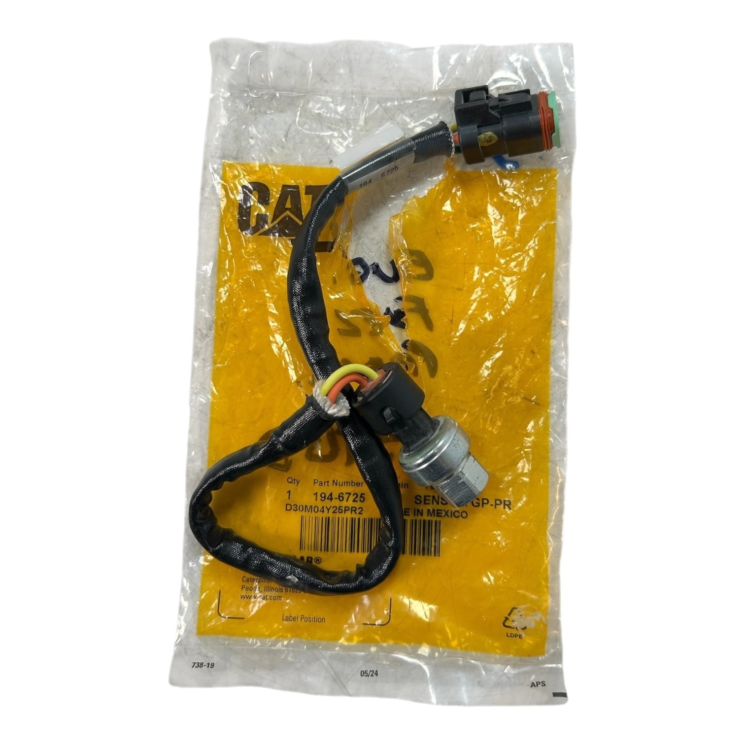 Cat / Caterpillar 194-6725, Marine Steel Pressure | Hook & Hull Co