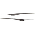 Larson Boat Graphic Decals Gray Hull Stickers (Set of 2) by Larson