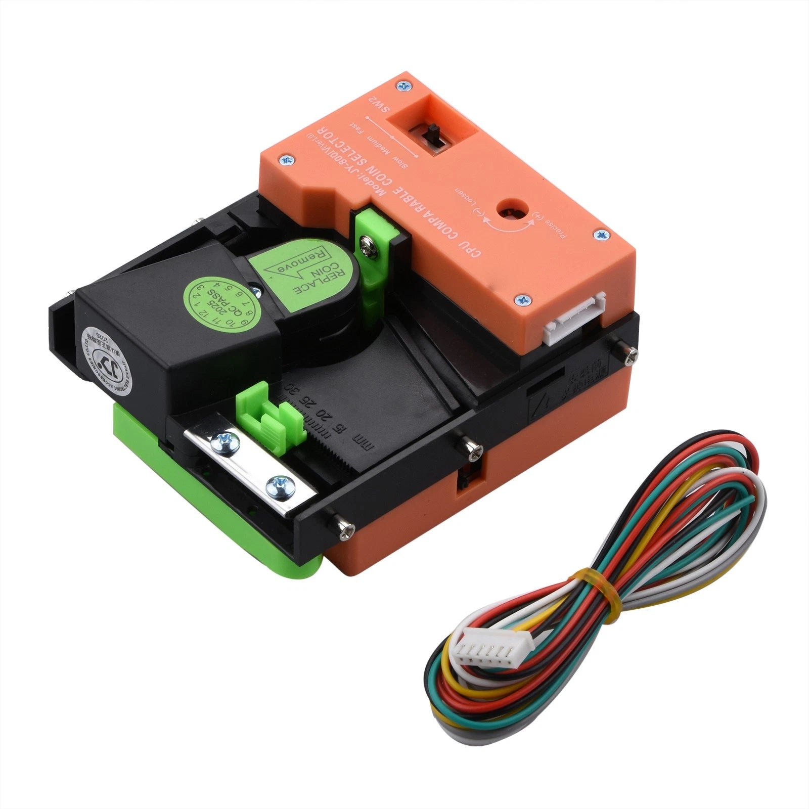 Jy-800 Cpu Top Entry Cpu Coin Acceptor Coin Selector Mech For Vending