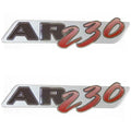 Yamaha Boat Raised Decals F1c-u4125-20 | Ar230 Silver Stickers (Pair)