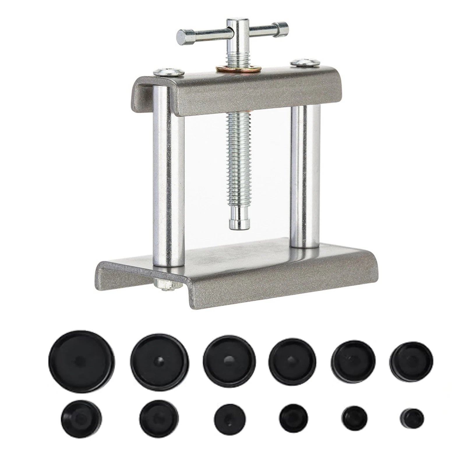 Iron Watch Case Press Tool With 12 Abs Molds For Back Cover Closing