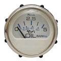 Faria Boat 5 BAR Oil Gauge Chesapeake White SS by Faria