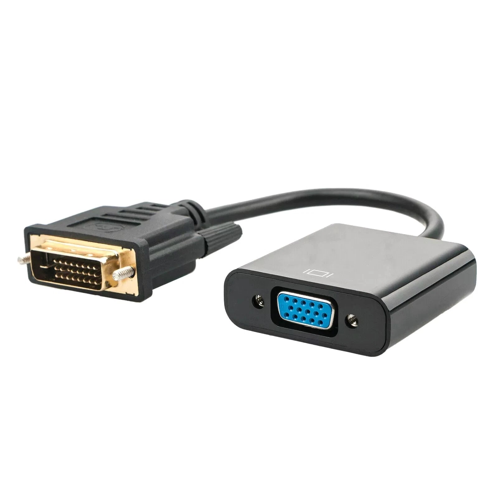 20cm Durable Dvi To Vga Cable Adapter 1080p Hd Converter For Multiple