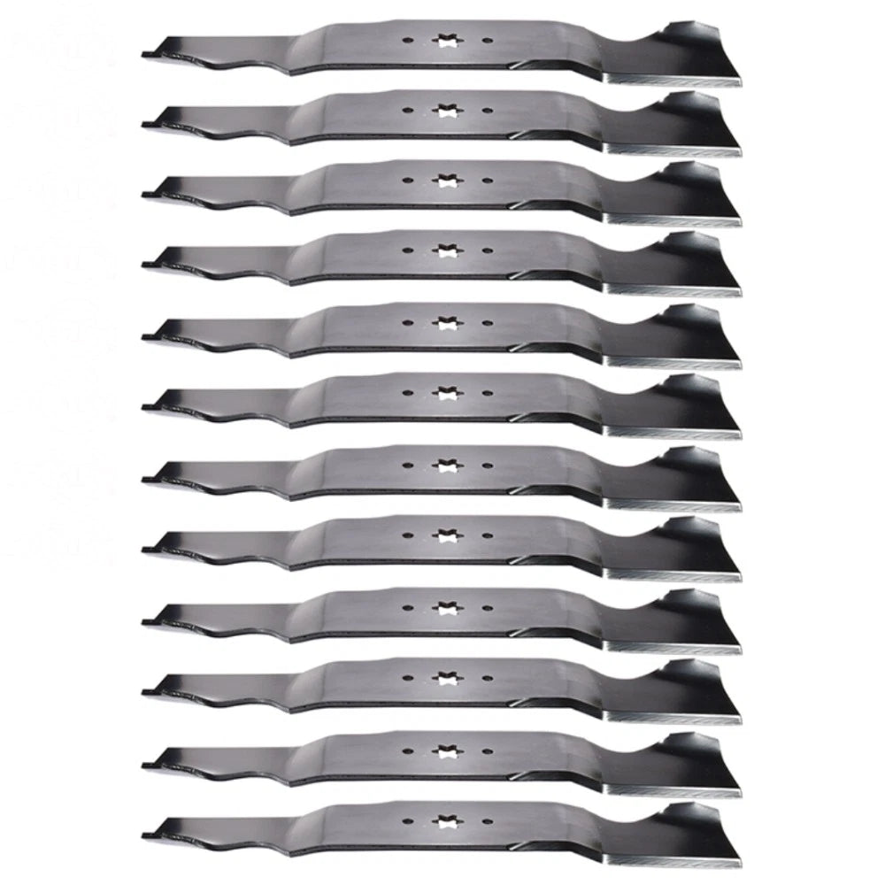 12pk Blades Fits Cub Cadet Gt1054 Gtx1054 Gt1554 W/ 54" Deck 942-0677b