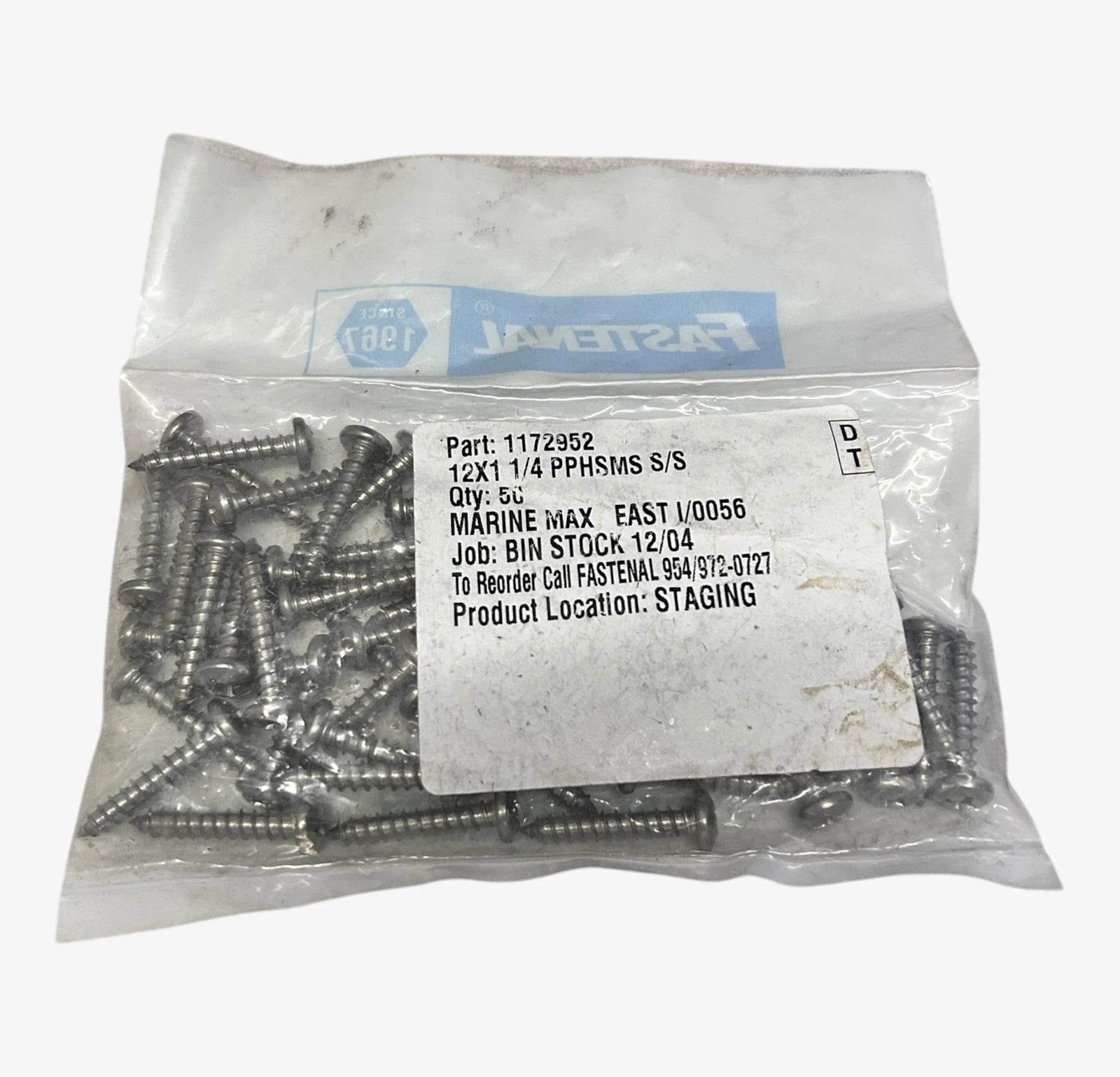 Fastenal 1172952, Pan Head 12 X 1 1/4 Sheet Metal | Hook & Hull Co