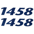Lowe Boat Brand Decals V1458 Navy Blue 5 1/2 x 1 1/2 Inch by Lowe