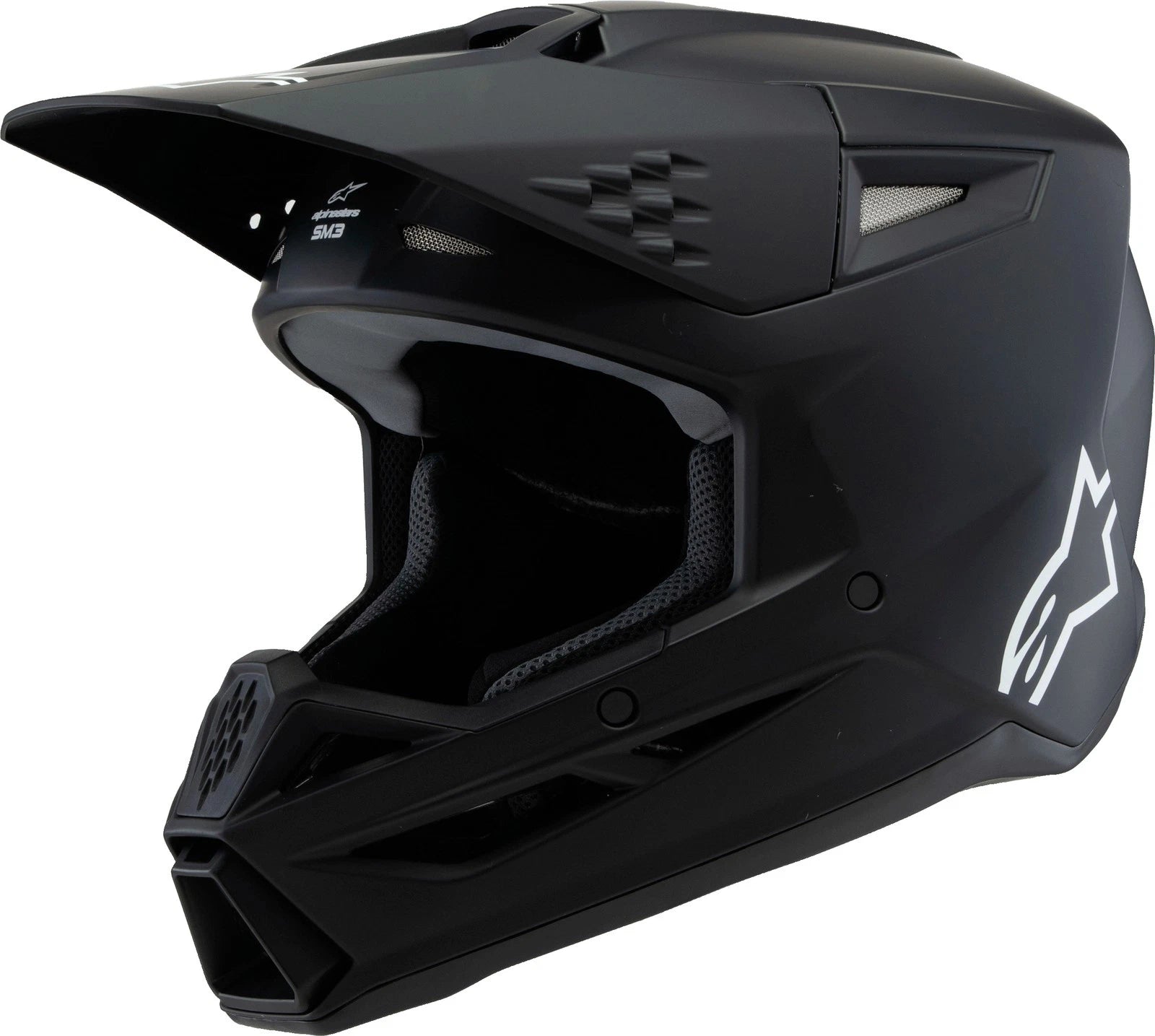 Alpinestars Sm3 Youth Off-road Helmet Black Matte For Kids 3-12 Years